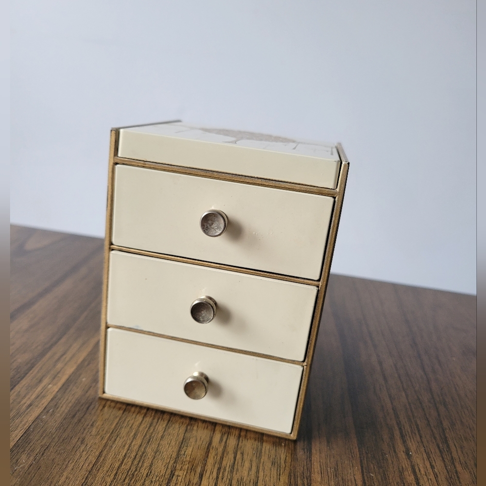 Vintage Otagari Japan Golden Mist Jewelry Box